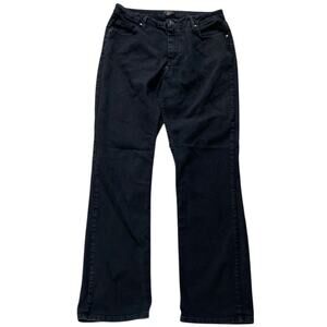 Riders By Lee Women 14L Black Denim Jeans Bootcut Classic Stretch
